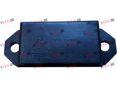 Подушка отбойная передней рессоры 63х35х160 (2 отверстия) H HOWO (ХОВО) WG9323520010 фото 1 Чебоксары