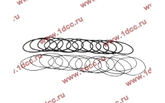 Кольцо уплотнительное гильзы цилиндра (комплект 12 тонких и 12 толстых) двигатель TD226B6G фото Чебоксары